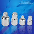 thumbnail image 3 of Wrench Adapter,4Pcs Silver Chrome Vanadium CVR Soclet Adapter Soxket Reducer Ultra Responsive, 3 of 9