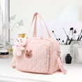 thumbnail image 4 of Portable Diaper Bag, EDHITNR Large Capacity Nylon Crossbody Bag, Waterproof Multifunctional Baby Travel Bag for Moms with Adjustable Straps, 4 of 5