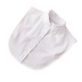 thumbnail image 2 of Maoww Women Simple Design Solid Color False Collar Girls Formal Fake Half Shirt Decorative Detachable Lapel Accessory White Stand, 2 of 8