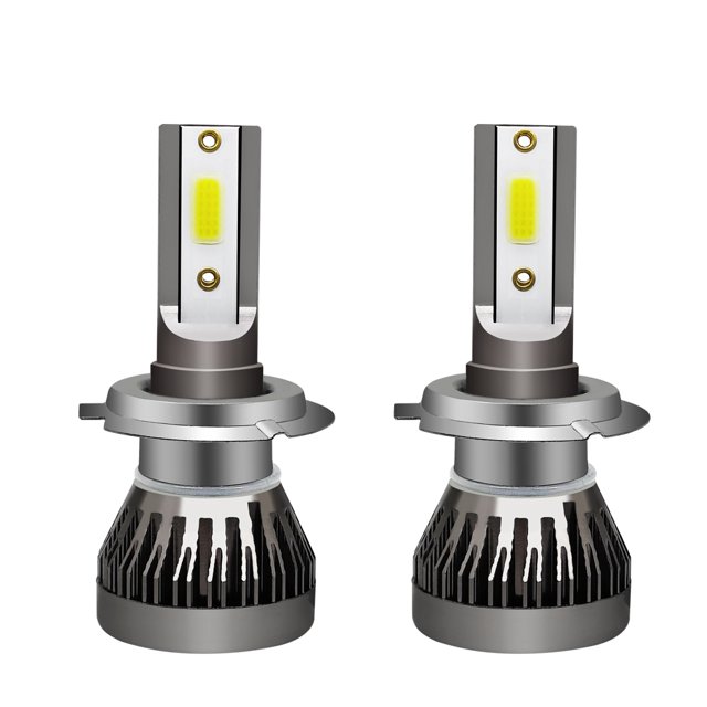 Kit de Conversion d'Ampoules de Phare DEL H7 Faisceau Haut-Bas Lampe Frontale 6000K Super Blanche avec Puce DEL COB, Corps en Aluminium et Ventilateurs de Refroidissement Intégrés. Conçu pour l'Éclairage Automobile, Offrant une Luminosité de 200 % Par Rapport aux Ampoules Halogènes. Étanche et Antipoussière avec Cote IP68, Convient aux applications de Faisceau Haut et Bas dans Diverses conditions Météorologiques.