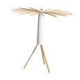 thumbnail image 4 of Tripod Clothes Drying Rack Space Saving Easy to Assemble Floor Stand Coat Hanger, 4 of 8