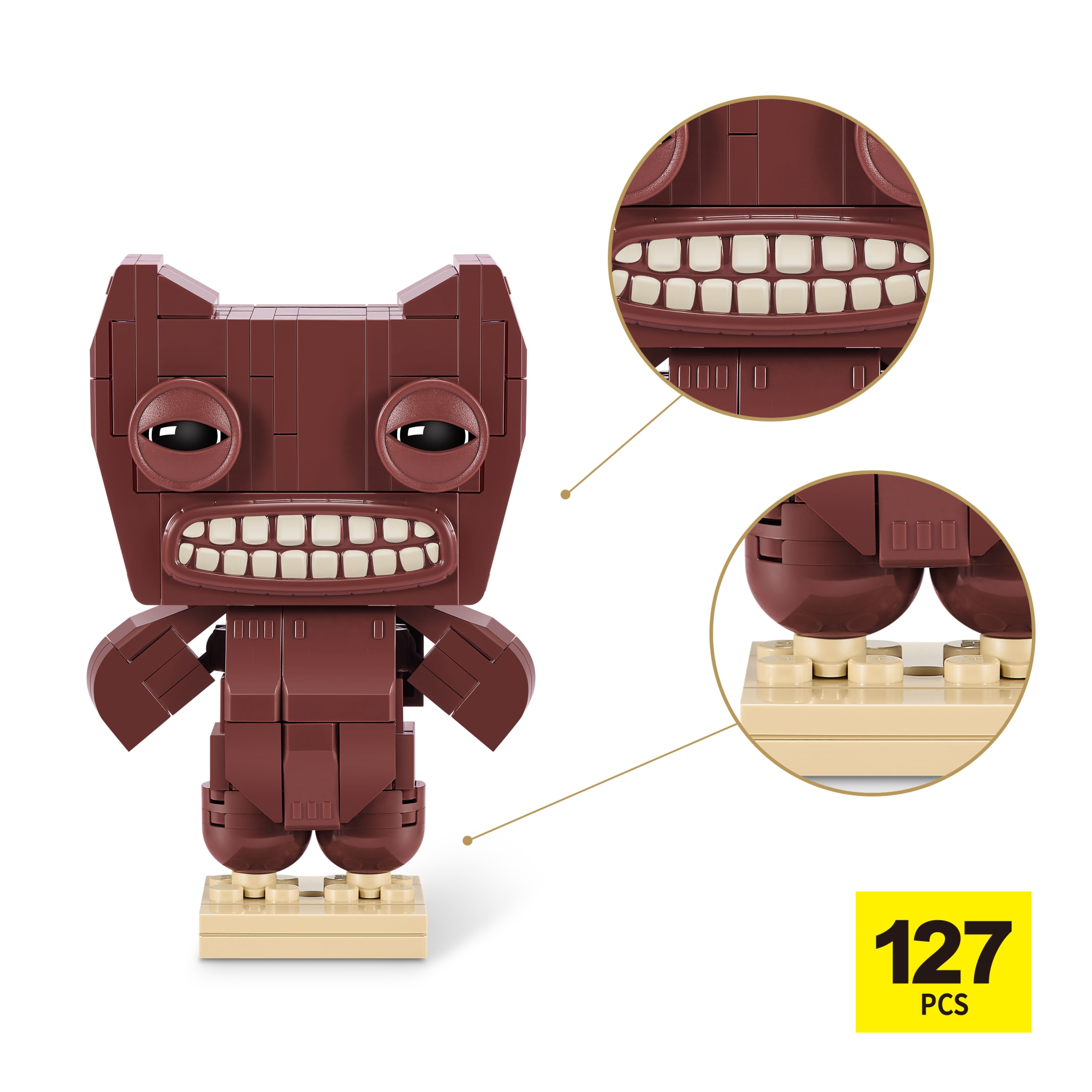 Collection MAX BUILD MORE Premium Fugglers (Squidge) de ZURU - Jeu de briques de construction en plastique pour enfants de 8 ans et plus
