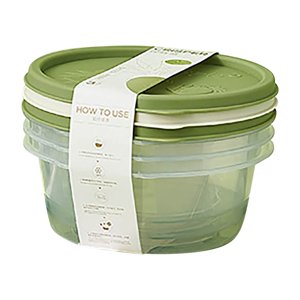 Conteneurs de stockage alimentaire à micro-ondes - Boîtes de préparation de repas en plastique sans BPA avec design empilable, des lids étanches pour congélateur, réfrigérateur et déjeuners de bureau (3-Piece Ensemble, tailles multiples)