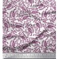 thumbnail image 1 of Soimoi Rayon Fabric Leaves & Paisley Block Print Sewing Fabric Yard 56 Inch Wide, 1 of 3