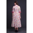 thumbnail image 3 of Bimba Robe Chemise Décontractée à Imprimé Floral pour Femme, Robe Évasée Mi-Mollet de Fête - Moyen, 3 of 5