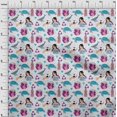 thumbnail image 4 of oneOone Georgette Viscose Purple Fabric Earth Sewing Craft Projects Fabric Prints By Yard 42 Inch Wide, 4 of 4