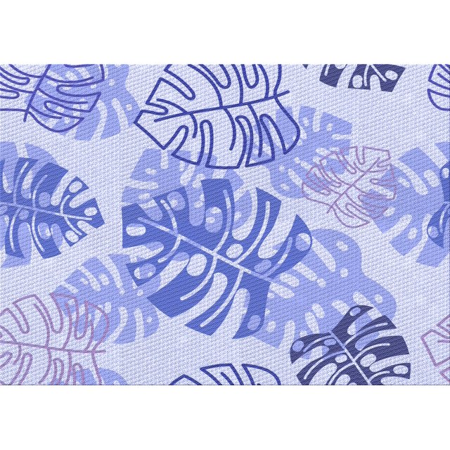 Ahgly Company Machine Washable Indoor Rectangle Transitional Heavenly Blue Area Rugs, 6' x 9'