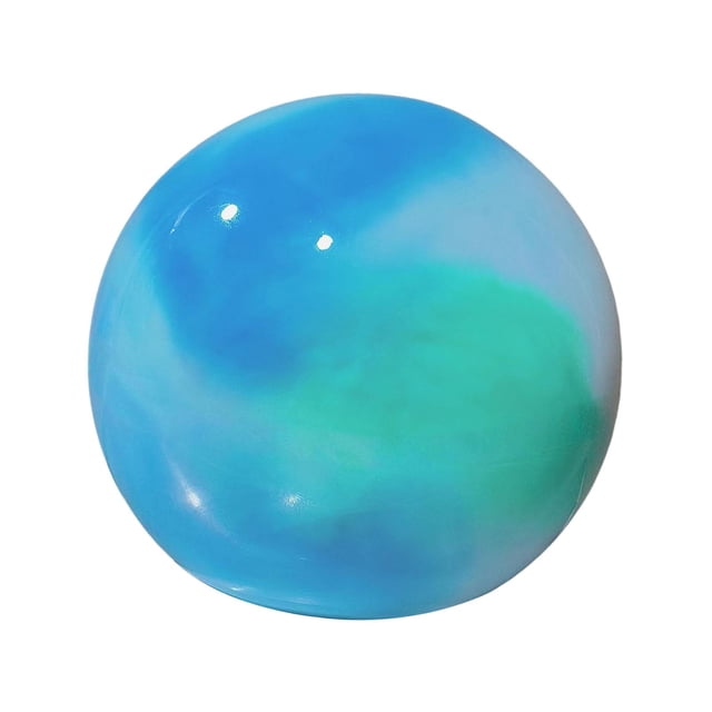 Siruishop Rhythmic Gymnastic Ball 7.09inch Inflatable Sturdy Exercise Ball Portable for Training Performance Practice Competition Dance Sea Blue