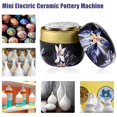 thumbnail image 4 of KLKCMS Mini Pottery Machine Electric Pottery Wheel with 8pcs Clay Tools Gift for Adult Dark blue, 4 of 9