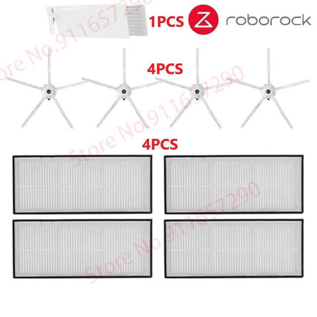 Roborock S7 S70 S75 S7Max s7MaxV T7S Plus Main Side Brush Mops Cloths HEPA Filter Kit Robotic Vacuum Cleaner Accessories