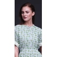 thumbnail image 3 of Bimba Rayon Tea Leaves Ladies Long Gown Boho Beach Cocktail Party Maxi SlitDress-XSmall, 3 of 6
