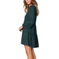 thumbnail image 2 of Robe Tunique d'Été pour Femme à Col en V, Décontractée, Ample et Fluide, Coupe Évasée, 2 of 4