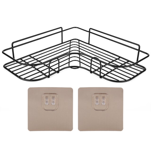 Corner Floating Shelf, Corner Rack, Wall Mounted No Drilling For Bathroom Living Room Toilet Kitchen