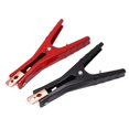 thumbnail image 2 of Booster Test Clamps, 2pcs Aluminum Alloy 400A Rustproof Battery Cable Clip Wide Application Black Red  For Boats For RVs, 2 of 8