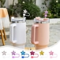 thumbnail image 1 of Straw Cover 10mm Reusable Cute Drinking Straw Topper Accessories Portable Protector Plugs Decorations Gifts For Party, 1 of 6