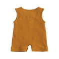 thumbnail image 2 of Baby Knitted Romper Short Sleeve O-neck Button Up Jumpsuit, 2 of 5