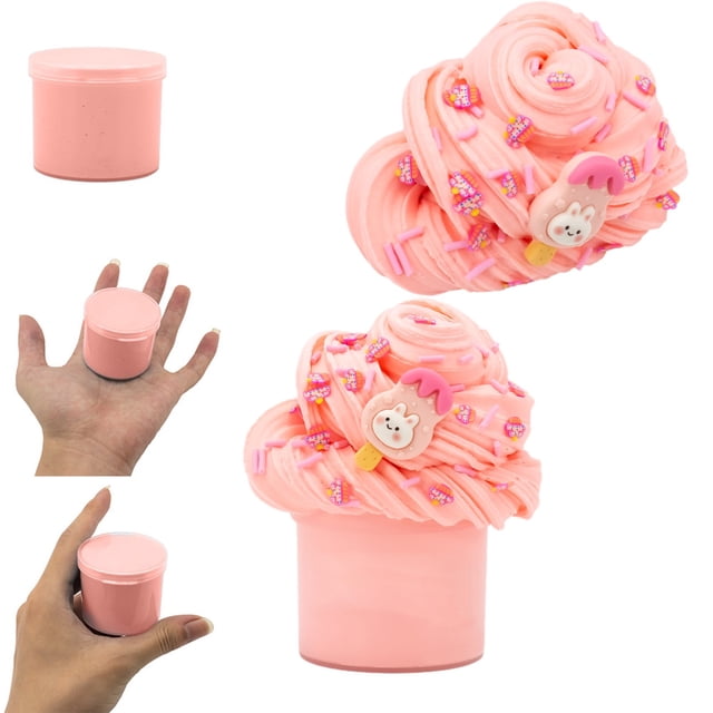 ToyKingdee Latte Butter Slime,Coffe Cup Scented Slime,Strechy Non-Sticky, Stress Relief Toy
