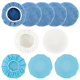 thumbnail image 1 of 10 Pieces 5-6/9-10 Inch Microfiber Car Polishing Pad Elastic Adjustable Hood Anti-Slip  Buffer Stretch Wax Cover Kit For Track, 1 of 7