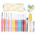 thumbnail image 2 of Ergonomic Crochet Hooks Set With TPR Soft Handle, Perfect Gift For Crocheters, Great For Arthritic Hands  And Long Aluminum Hooks For Clean And Easy Crocheting, 2 of 8