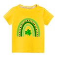 thumbnail image 1 of MeetoTime T-Shirts Décontractés à Manches Courtes Imprimés pour la Saint-Patrick pour Garçons et Filles, Chandails à Col Rond pour Enfants, 1 of 3