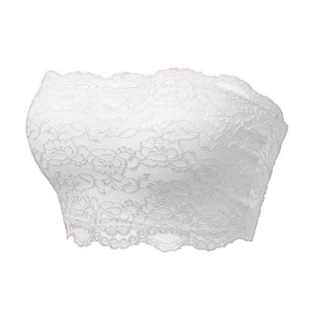 Kcodviy Ladies Seamless Top Lace Long Tube Tops for Women Plus Size Beauty Back Chest Wrapping Crop Top Rave Leather Tube Top for Women Tube Top Plus Size Spaghetti Strap Tops for Women