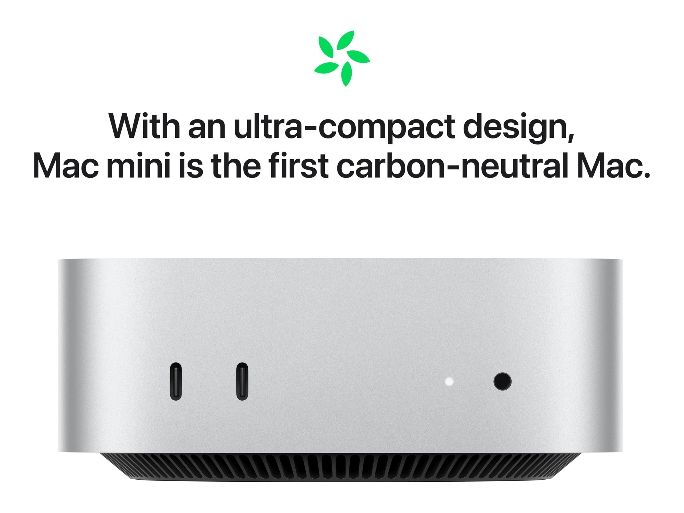 Apple Mac mini　M4チップ APPLE MAC MINI: APPLE M4 CHIP WITH 10-CORE CPU AND 10-CORE GPU
