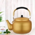 thumbnail image 4 of Portable Tea Kettle Kettle Anti-scalding Handle Lightweight Gold Multifunction Kettle for Outdoor Kitchen Hiking Camping   Gold, 4 of 9