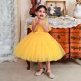 thumbnail image 1 of EGNMCR Robes de Soirée pour Femmes, Robes Formelles pour Femmes, Robes de Cocktail pour Femmes Robe Fille Robe Tout-Petit Filles Tulle Broderie Strass Nœud Robe de Fête d'Anniversaire Longues Robes Robe Fille, 1 of 9