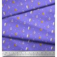thumbnail image 3 of Soimoi Purple polyester Crepe Fabric Tree Christmas Print Sewing Fabric Yard 42 Inch Wide, 3 of 3