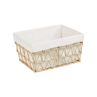 Hometrends Lined Rolled Paper Basket