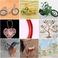 thumbnail image 2 of Aluminum Wire Thickness Bendable Wires Bike Fool-style Operation Handy to Easy to Use Handy Installation Durability Rust-proof for Crafts DIY wine red, 2 of 8