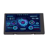 Computer Temp Monitor, Horizontal Vertical Screen Switching PC Sensor Panel Display Clear Picture Comfortable Eye Protection For CPU For PC Case