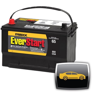 EverStart AUTO MAXX-65N, 12 Volt, Car Battery, Group Size 65, 850 CCA