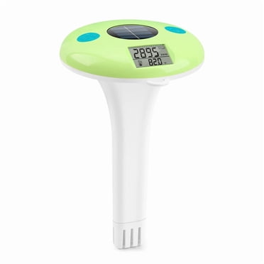 Solar Salinity Meter Temp Salt Tester Waterproof Floating Pool Salt Water Tester for Aquarium Swimming Pool Spa,1 * Water Salt Tester
