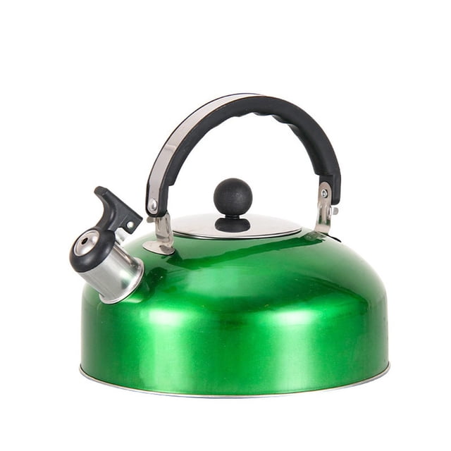 Chendee Stylish And Versatile 2L Whistling Kettle Stovetop Stainless Steel,Green