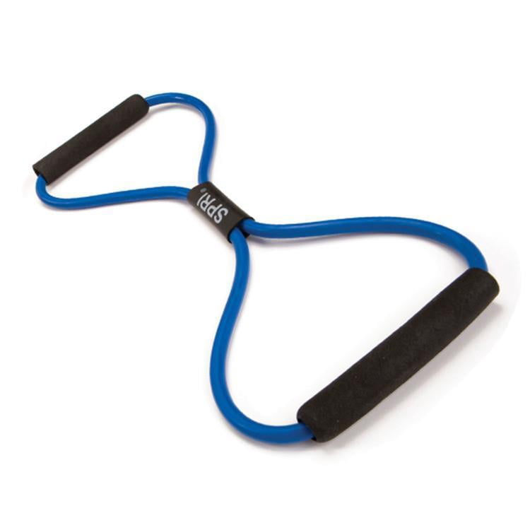 SPRI Ultra Toner Resistance Band Figure 8 Exercise Cord, Blue, Heavy