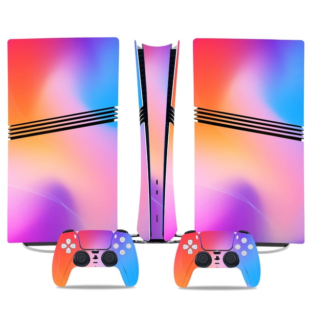 AARONMEI Ensemble de Décalcomanies pour Console de Jeu PS5 Pro, Autocollants de Protection pour Édition avec Disque Numérique