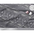 thumbnail image 2 of Soimoi Poly Georgette Fabric Leaves & Floral Block Print Fabric by The Yard 52 Inch Wide, 2 of 3