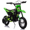 thumbnail image 2 of EDTara 24V Ride on Motorcycle for Kids,13.6MPH Fast Speed Electric Battery-Powered Off-Road Motocross with 250W Strong Motor, Chain-Driven,Leather Seat,Disc Brake,Air-Filled Tires, 2 of 8