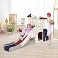 thumbnail image 2 of Costway 6-In-1 Large Slide for Kids Toddler Climber Slide Playset w/ Basketball Hoop, 2 of 10