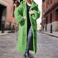 thumbnail image 2 of Kcodviy Women Casual Solid Knit Ladies Cardigan Button Plus Size Long Cardigan Sweater Open Front Sleeve Sweater Long Cardigan Long Sweaters for Women Cardigans with Pockets Coat, 2 of 4