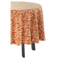 thumbnail image 3 of Vargottam Indoor/OutdoorRoundTablecloth 58 InchRoundTablecloth Waterproof PatioTableCloths,Spring/SummerTableCovers For Backyard CircularTable/Bbqs/Picnic -Orange, 3 of 8