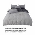 thumbnail image 3 of Checkered Design Breathable Wrinkle-Resistant 4PC Bed Sheet Set | 180x220cm Hotel Luxury Home Bedding | Machine Washable Soft Microfiber Sheets Set with Elastic Deep Pocket, 3 of 8