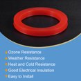 thumbnail image 4 of Unique Bargains 2' DN50 Silicone Rubber Flat Washer Quick Connector Gasket Red, 4 of 5