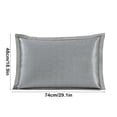 thumbnail image 3 of Fesfesfes Summer Ice Silk Pillowcase Cool Pillowcase Washable Cool Pillowcase Concise Queen Size Adult Pillowcase, 3 of 5