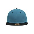 thumbnail image 2 of Top Headwear Flat Bill Adjustable Snapback Cap - Turqouise/Black, 2 of 2