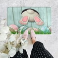 thumbnail image 4 of Easter Day Door Mat - Durable Front Door Mat - Bath Rug Super Absorbent Quick Dry - Rubber Backing Non Slip Washable Bathroom Floor Mats -Green 16x24 IN, 4 of 8
