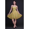 thumbnail image 3 of Bimba Robe de Cocktail Florale pour Femme, Smockée, au-Dessus du Genou, Fluide, d'Été, Robe Soleil - Xxx-Grand, 3 of 5