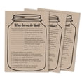 thumbnail image 1 of Inkdotpot Bridal Wedding ShowerGameBachelorette Party ActivityGameCards 50-PackRustic Kraft Mason JarWhy Do We Do That, 1 of 1