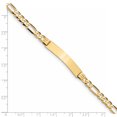 thumbnail image 3 of 14k Flat Figaro Link ID Bracelet (Weight: 8.56 Grams, Length: 8 Inches), 3 of 3